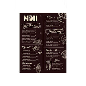 Menus, Restaurant Menus